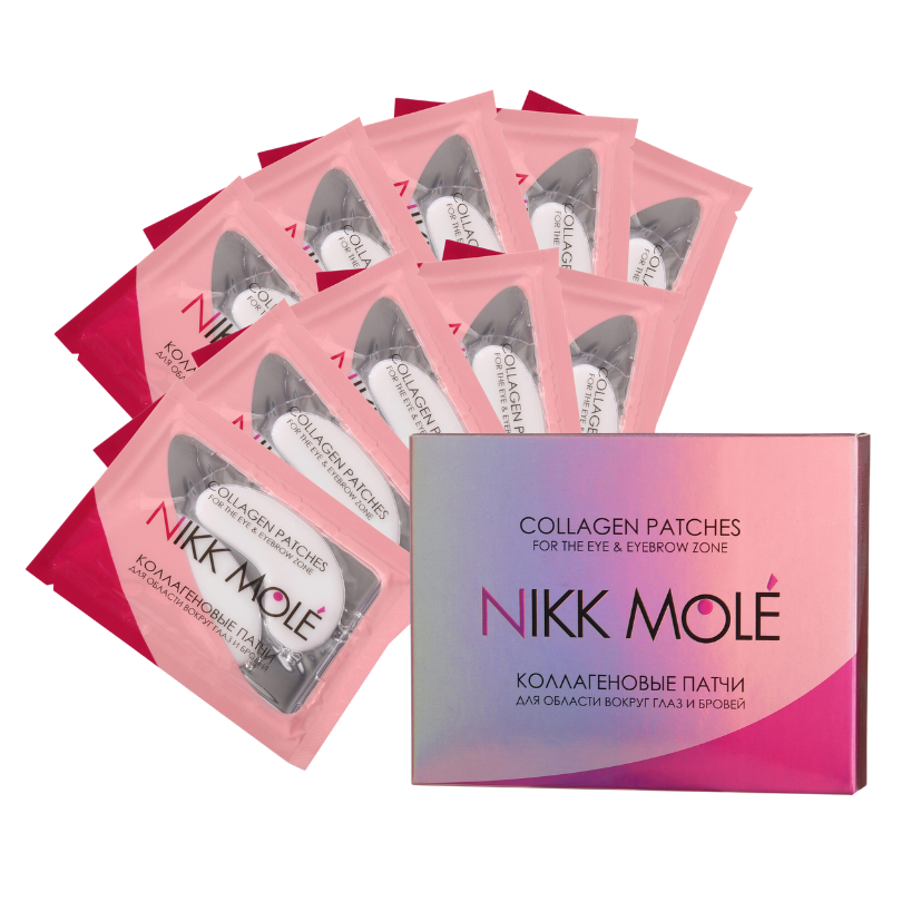 NIKK MOLÉ - Eyebrow and under eye Collagen pads - CHAMOMILE (10 pieces)