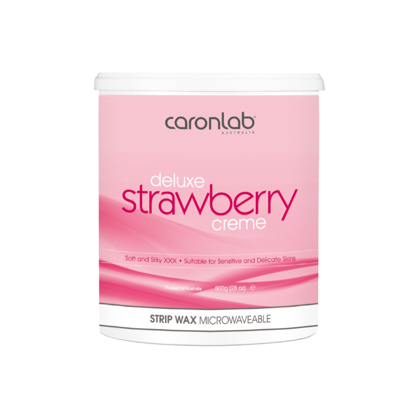 CARONLAB - Strawberry Creme Strip Wax 800g (Microwaveable)