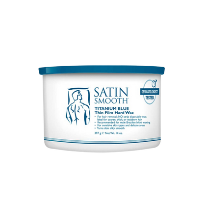 SATIN SMOOTH - Titanium Blue Thin Film Hard Wax, 396g