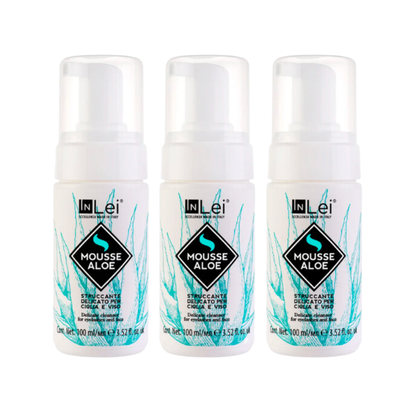 InLei® - Delicate Mousse Cleanser, Aloe (100 ml) (Wholesale 3 pack, RRP $28.95 Each)