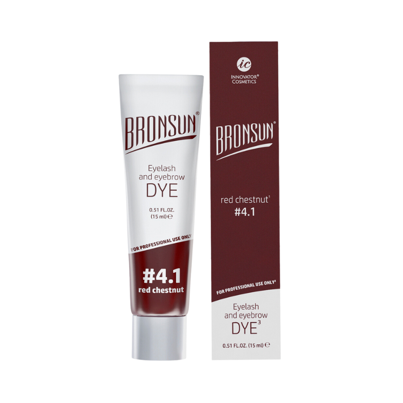 BRONSUN - Eyelash and Eyebrow Dye (Hybrid Dye) Red Chestnut