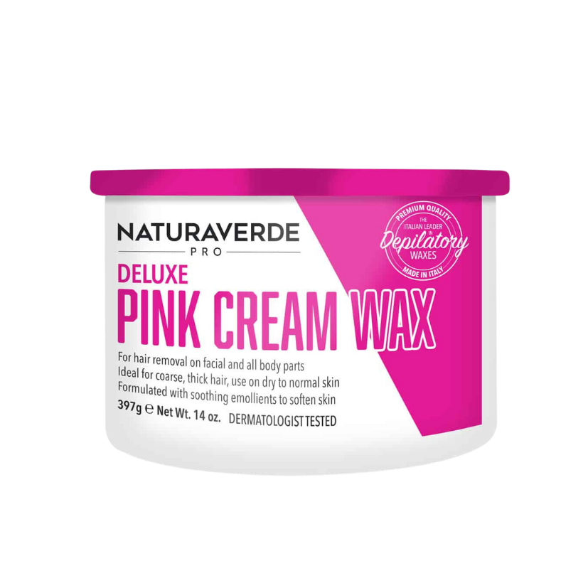 NATURAVERDE PRO - Deluxe Pink Cream Wax (397g)