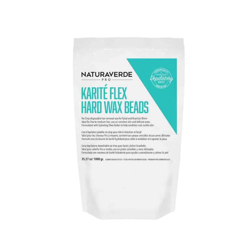 NATURAVERDE PRO - Karite Flex Hard Wax Beads (1kg)