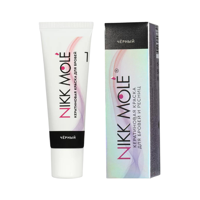 NIKK MOLE - Keratin Dye for Eyebrows and Eyelashes - Black, 15ml