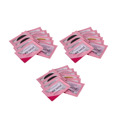 NIKK MOLÉ - Eyebrow and under eye Collagen pads - MIX, 10 pieces (Wholesale 3 pack, RRP $17.95 Each)