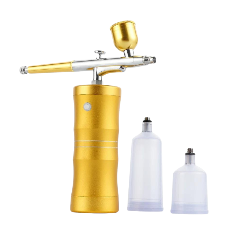 AIRBRUSH MACHINE - Portable Airbrush Machine For Creating Ombre Brows (Yellow Gold)
