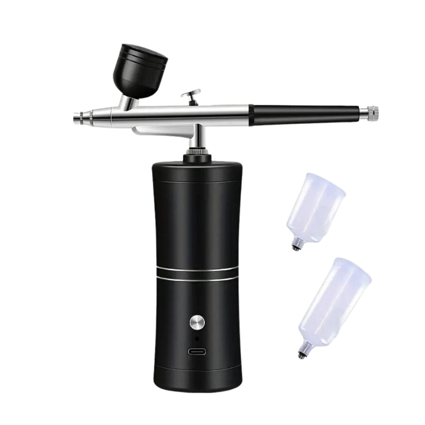 AIRBRUSH MACHINE - Portable Airbrush Machine For Creating Ombre Brows (Black)