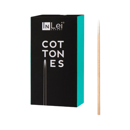 InLei® - COTTONIES - Wooden Sticks with Pointed Cotton Tips (100pcs)