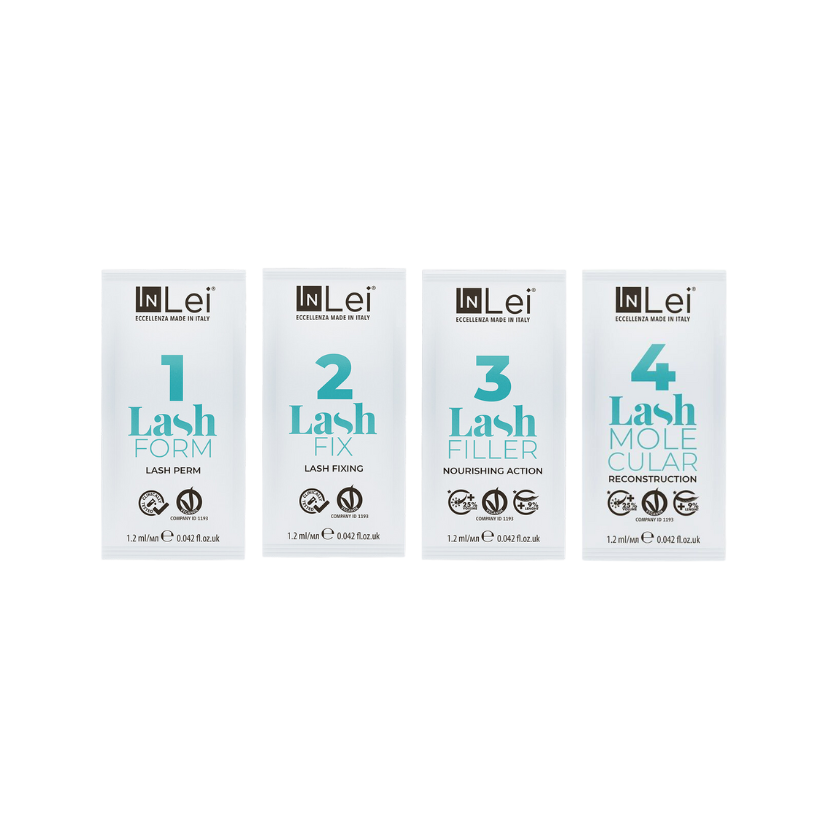 InLei® - Lash Filler 25.9 Sample Kit - Sachets (Includes Step 1-3, Lash Molecular 4)