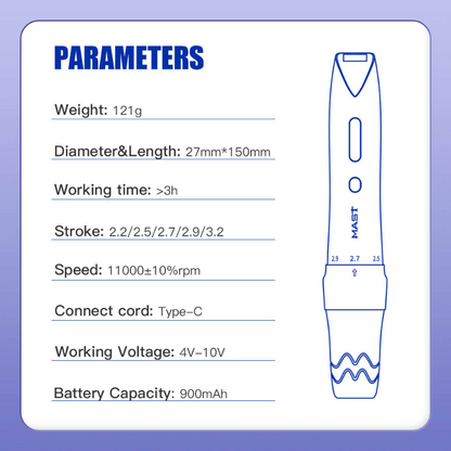 Dragonhawk Mast P60 BATTERY ONLY - GOLD