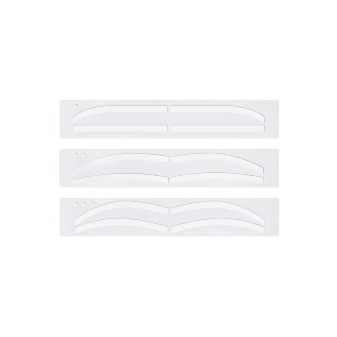 Brow Code Silicone Eyebrow Stencils - 3 Shapes Kit