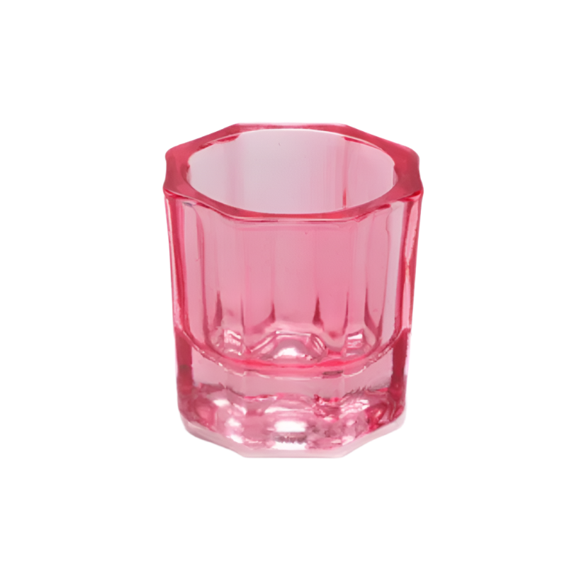 Glass Dappen Dish - Small Red