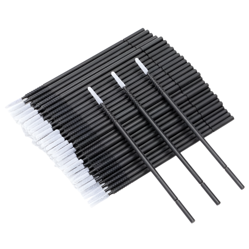 Long Tip Micro Brushes - Black (100pcs)