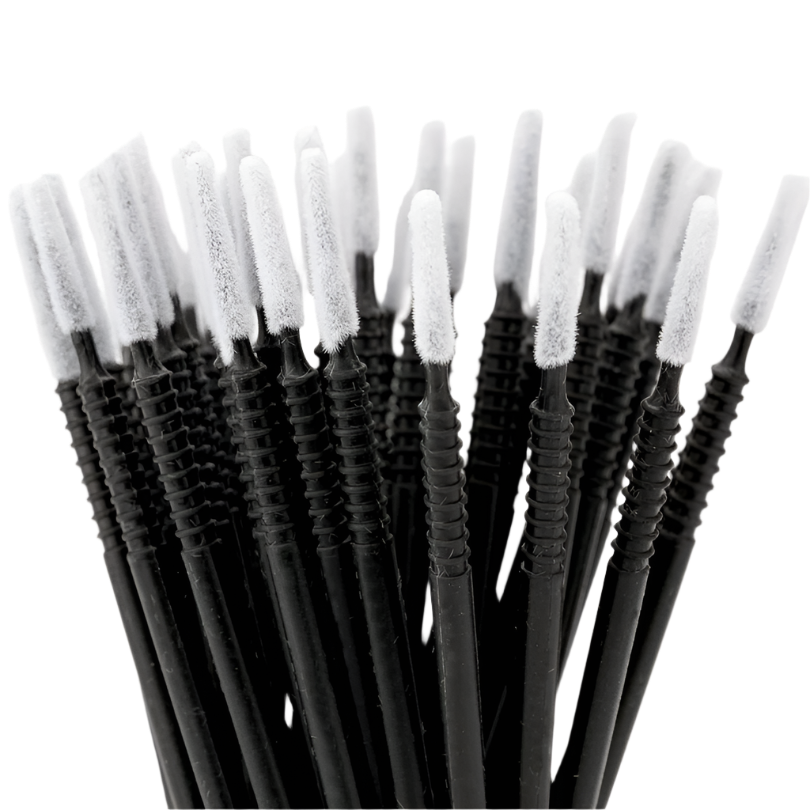 Long Tip Micro Brushes - Black (100pcs)