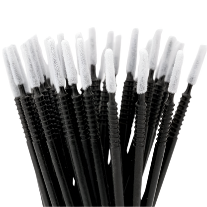 Long Tip Micro Brushes - Black (100pcs)