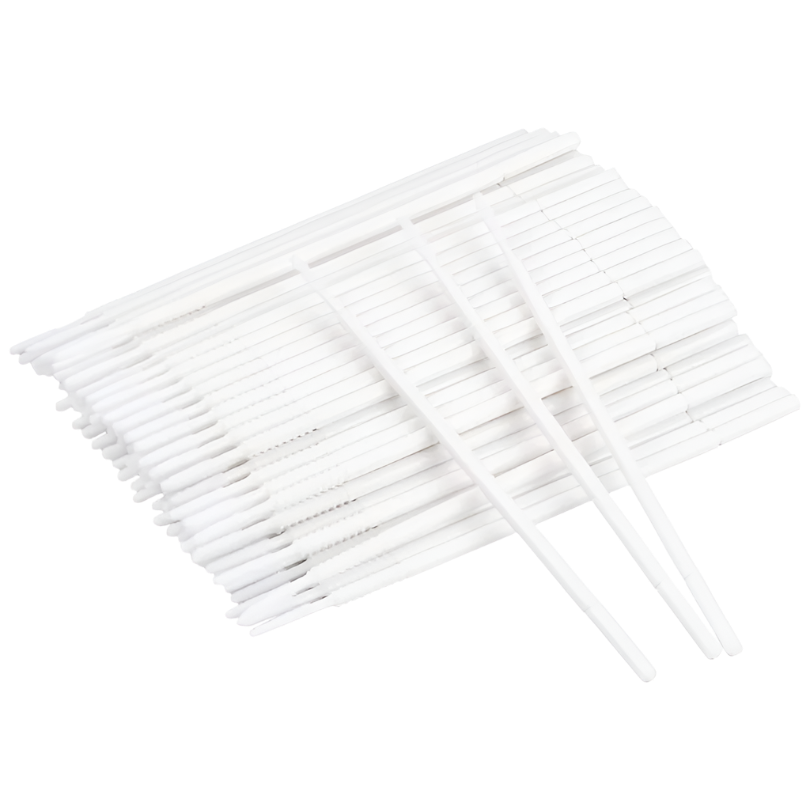 Long Tip Micro Brushes - White - (100pcs)