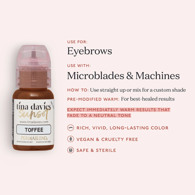 Tina Davies - I Love Ink BROW Pigment - Sunset 15ml