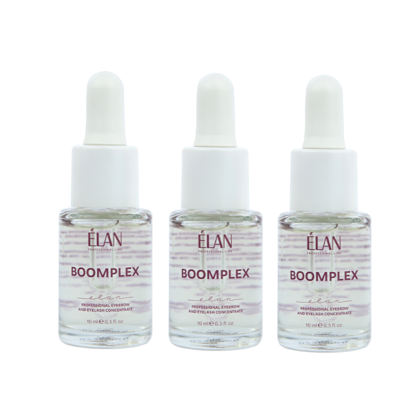 ÉLAN - Boomplex - Professional Eyebrow and Eyelash Concentrate, 10ml (Wholesale 3 pack, RRP $42.95 Each)