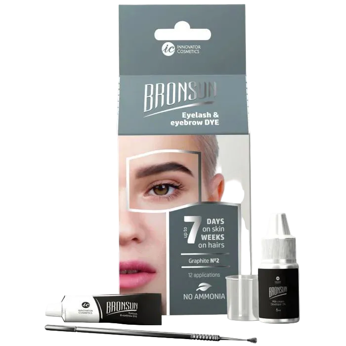 Bronsun - Eyebrow Dye Home Kit, GRAPHITE *EXPIRES 6/26*