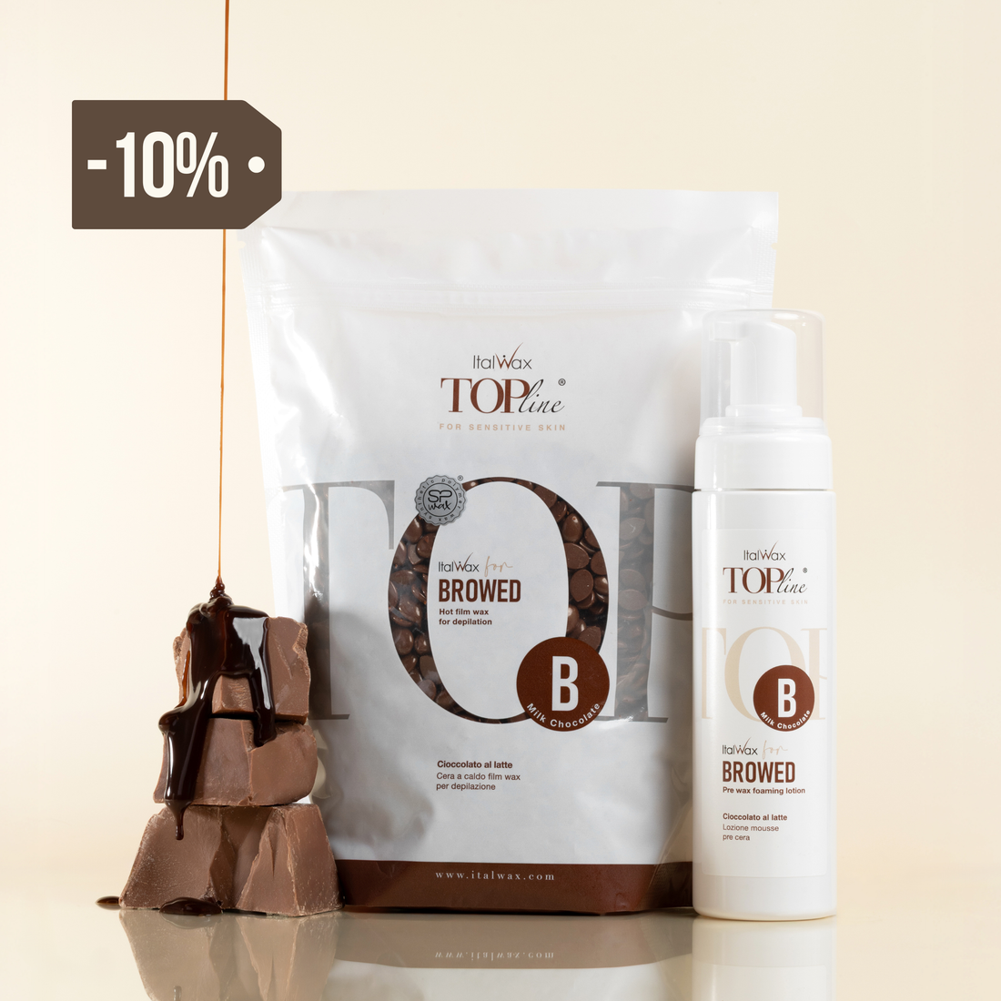 ItalWax For Browed - Milk Chocolate Wax + Pre Wax Foam
