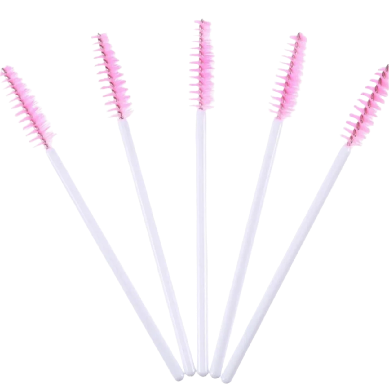 Mascara Wands/Spoolies - White &amp; Pink