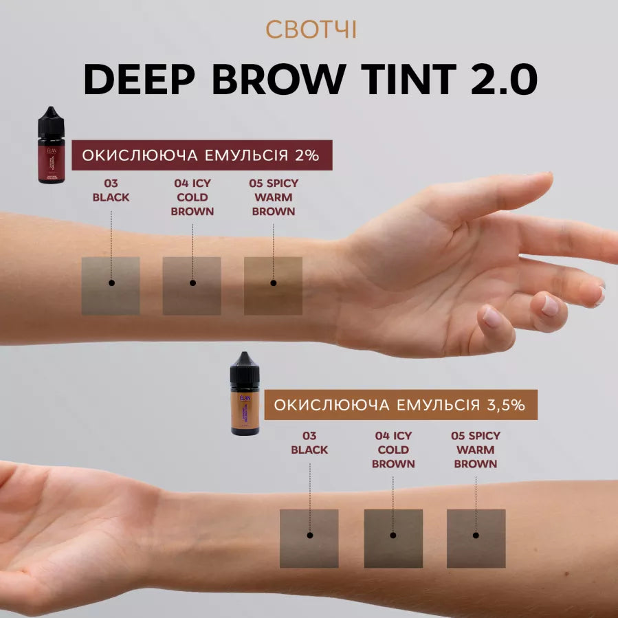 ÉLAN - Smart Brow Tinting System - Deep Brow Tint 2.0 - 03 Black (20ml)