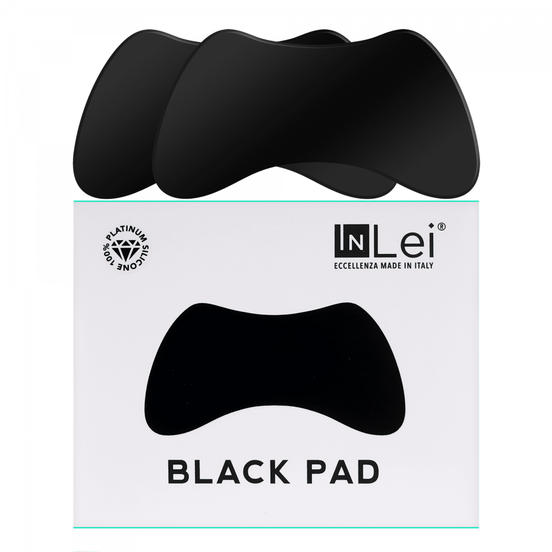 InLei® - Reusable silicone Black Pad (2 pairs)