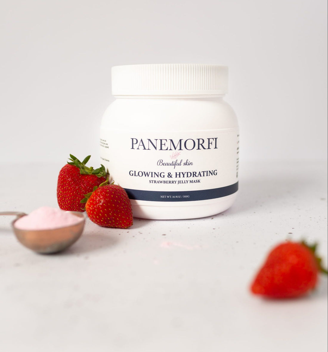PANEMORFI - Glowing &amp; Hydrating Strawberry Jelly Mask, 500g
