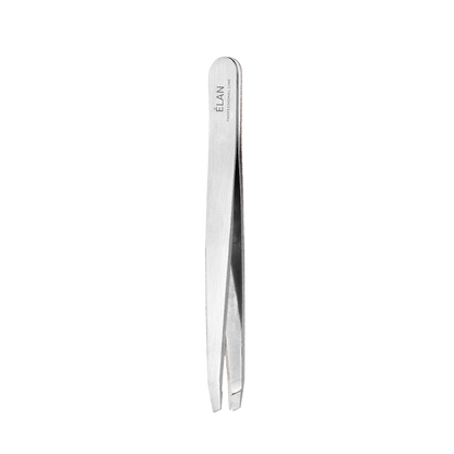 ÉLAN - Professional Slanted Eyebrow Tweezer in Silver